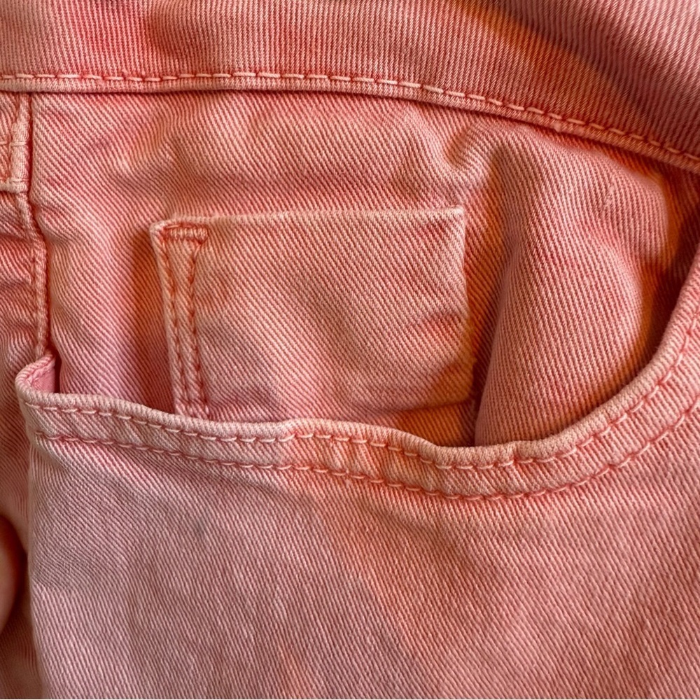 Guess Vintage Pink Wash Ankle Cropped Brittney Jeans with Stretch Y2K 90s - Picture 7 of 10